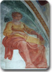 Chiesa di Santa Maria in Pantano - affresco della Sibilla