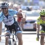 Pozzato fulmina Pozzato allo sprint del Fiandre, particolare