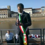 Il vicesindaco Paolo Ghezzi presenta la Regata Pisa-Pavia