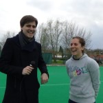 Con il portiere del Cus e della nazionale italiana di Hockey Martina Chirico