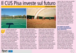 un estratto di un articolo scritto per la rivista Sport Universitario