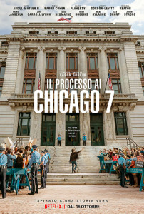 La locandina di "Il Processo ai Chicago 7"